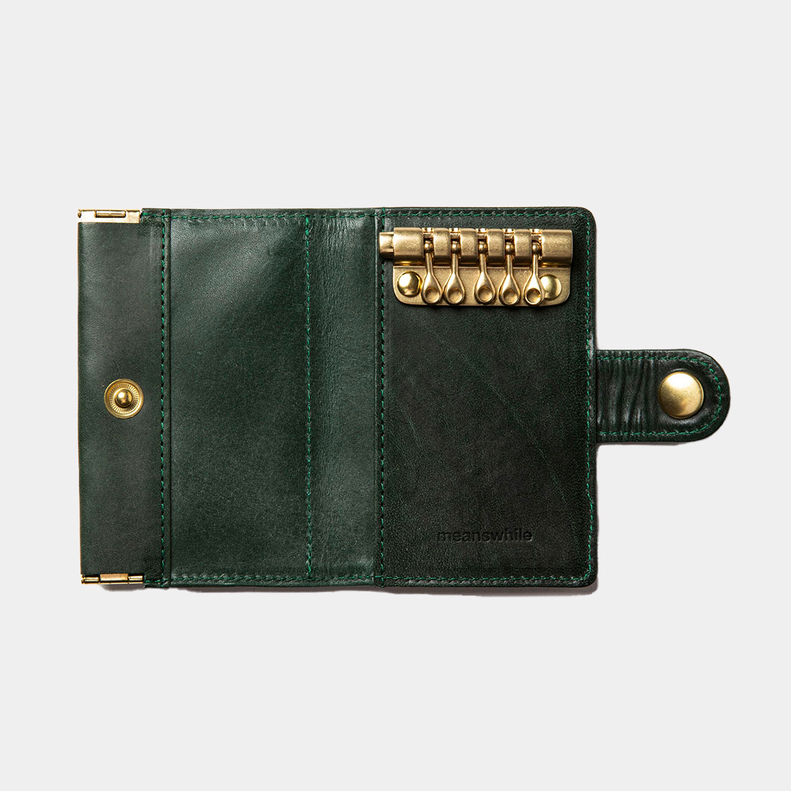 Wax Leather Key Case / D.Green