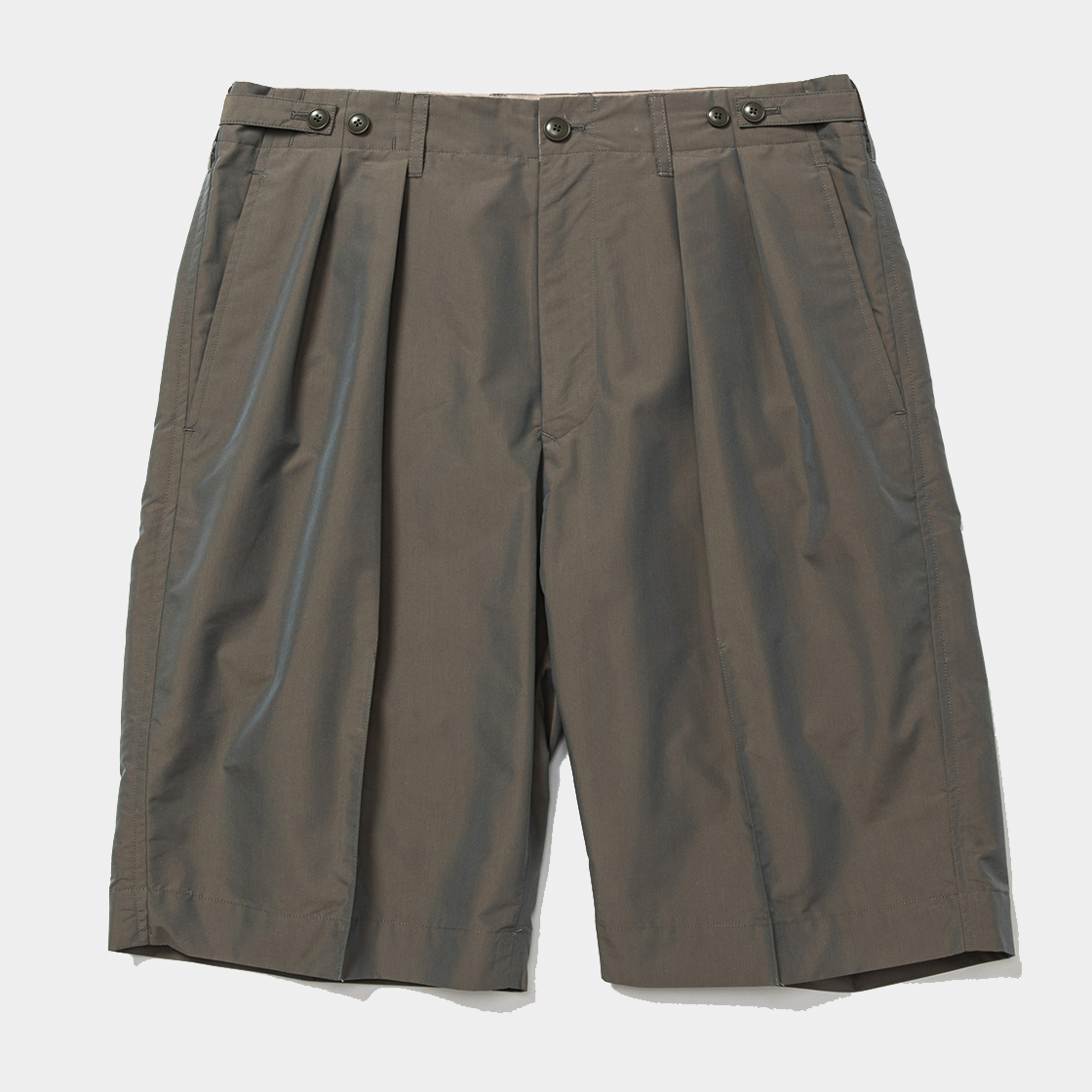 Two Tuck Wide Shorts / Khaki