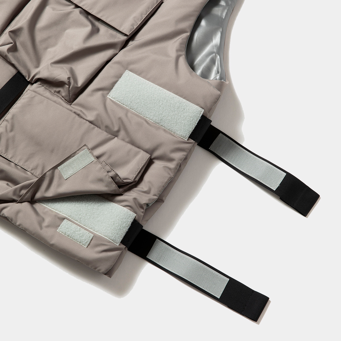 Padding Body Armor Vest / Aluminum Grey