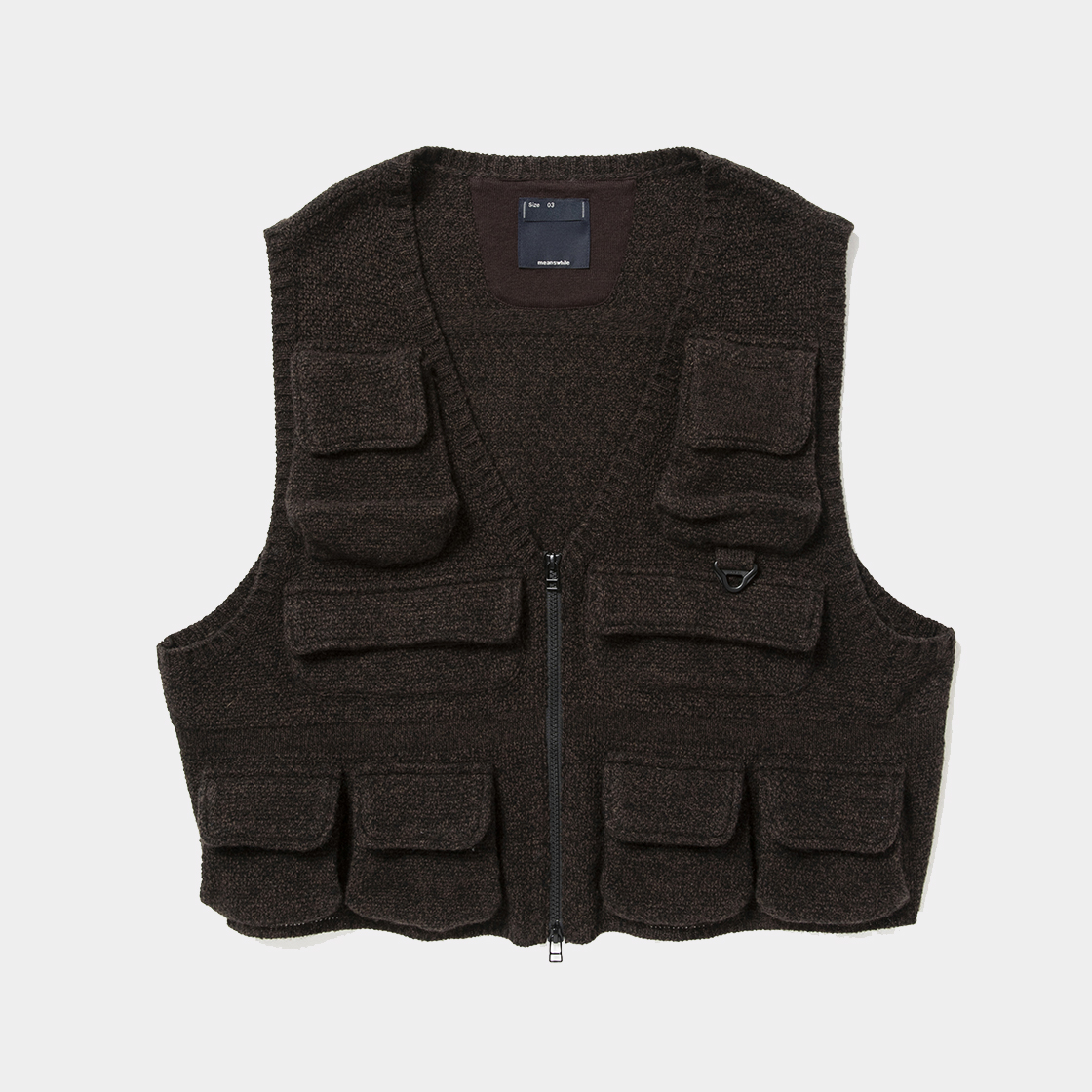 Knit Luggage Vest / Charcoal