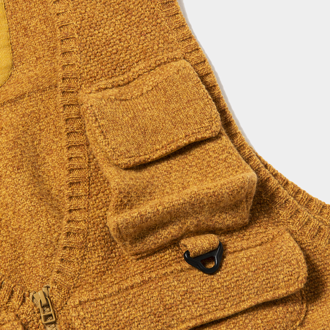 Knit Luggage Vest / Mustard