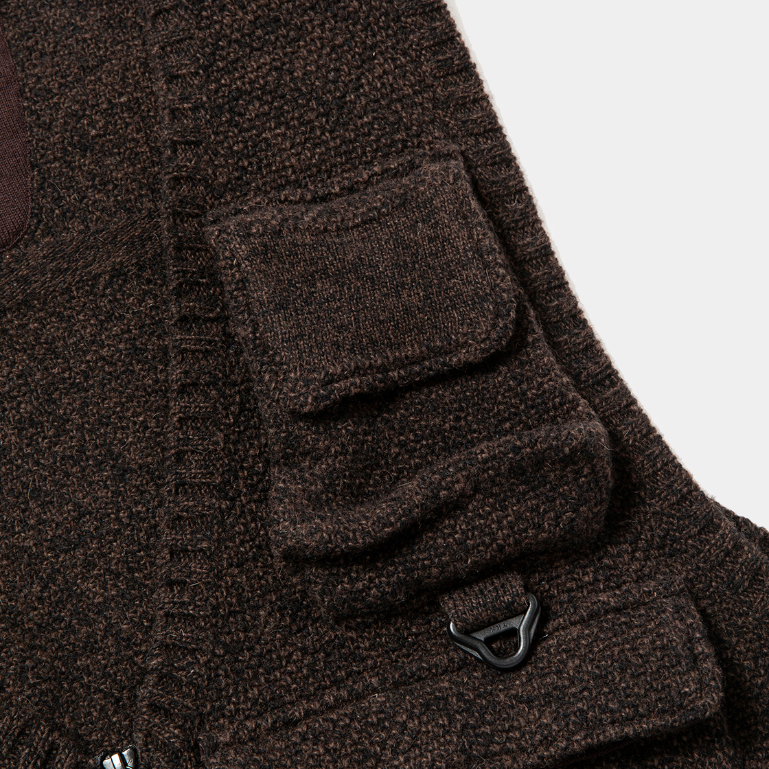 Knit Luggage Vest / Charcoal