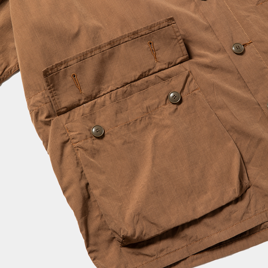 Trinity Cloth Shirt Hoodie / Rust Brown