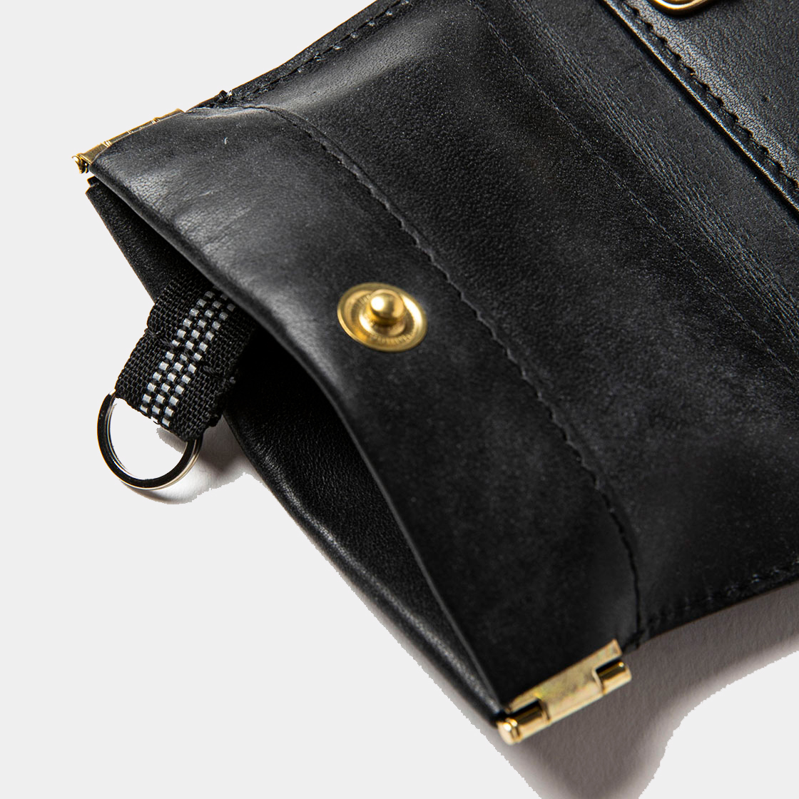 Wax Leather Key Case / Black | meanswhile