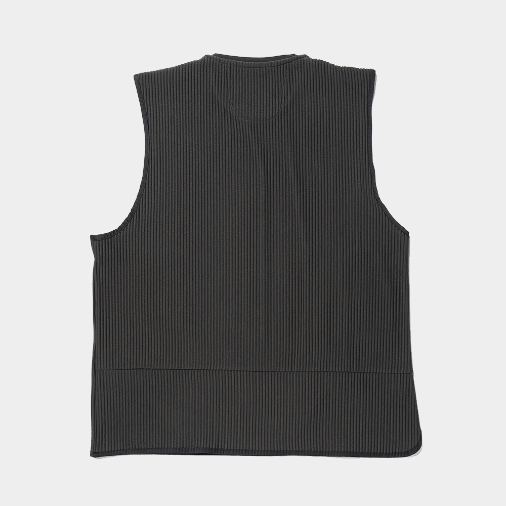 Uneven Fabric Conditioning Vest/Lamp Black