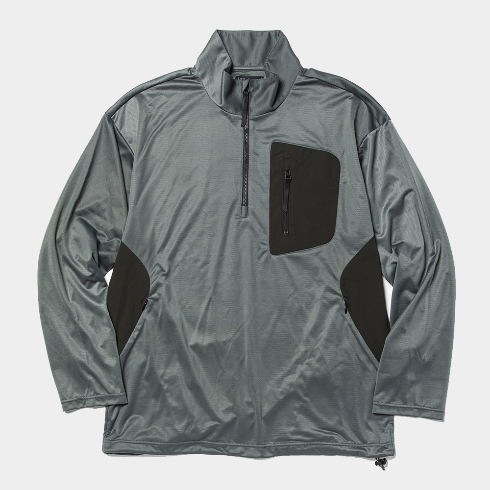 Ice Touch Half Zip SH/Charcoal