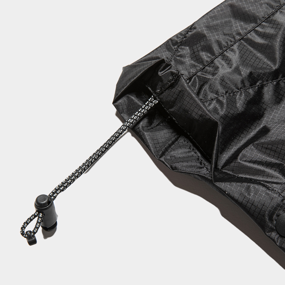Cordura® Ripstop Packable Poncho/Lamp Black