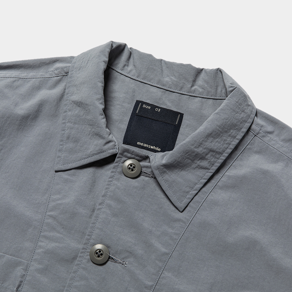 Peach Cloth Shirts Blouson/L.Grey