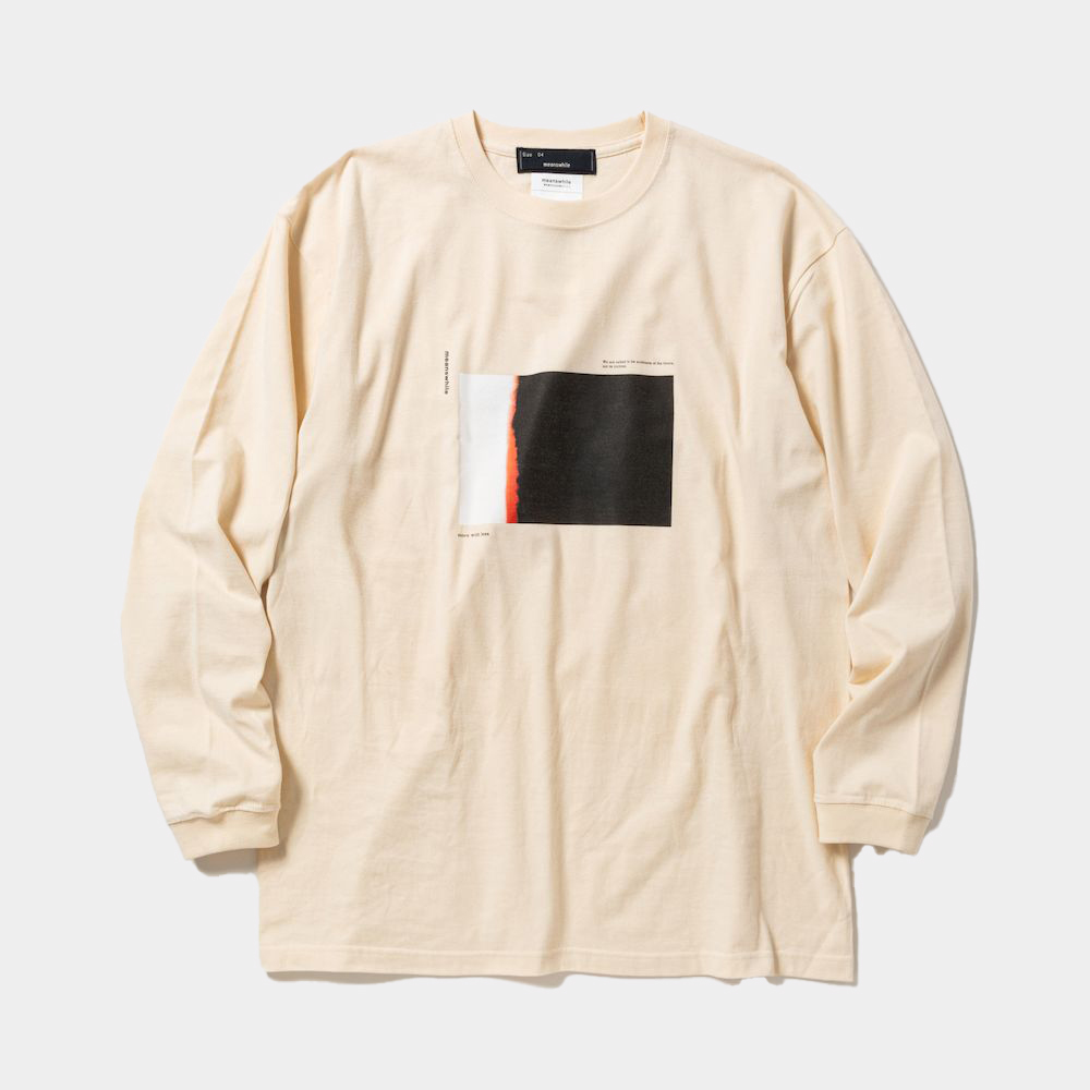 Abstract Photograph L/S Tee/Natural