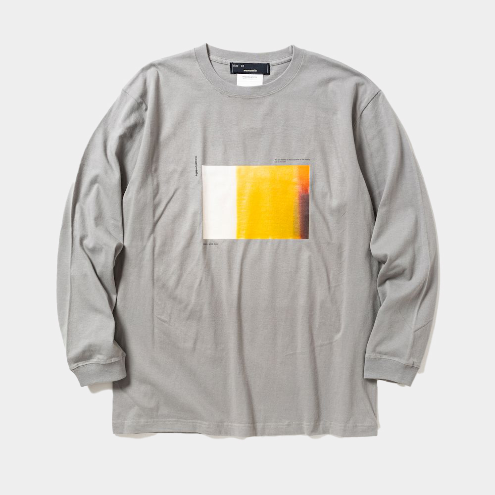 Abstract Photograph L/S Tee/Frost Grey