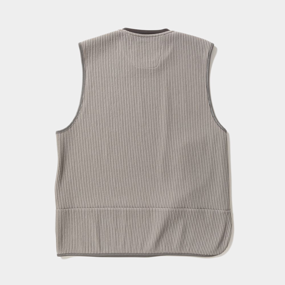 Uneven Fabric Conditioning Vest/Grey