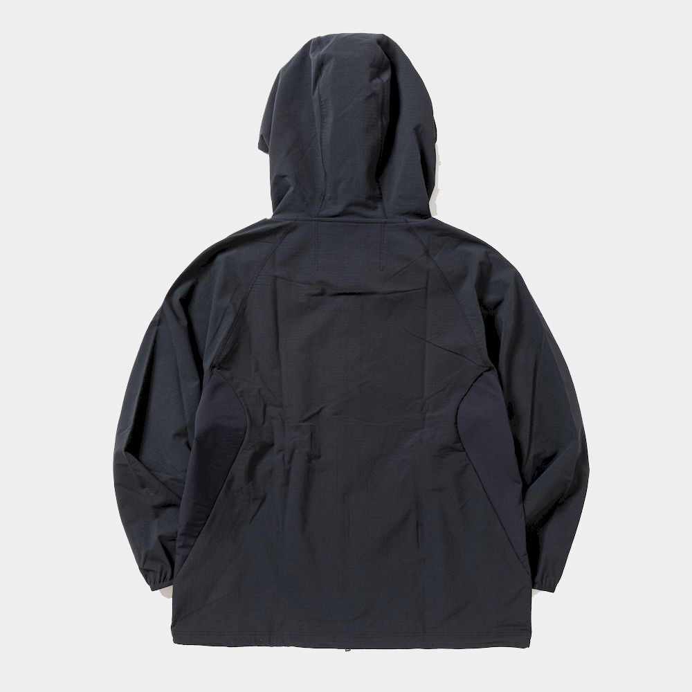 Fleece Zip Hoodie/Off Black