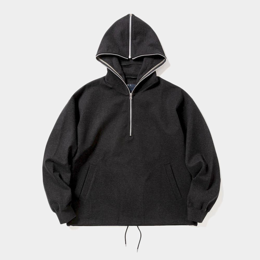 Comfort Dress Zip Hoodie/Off Black