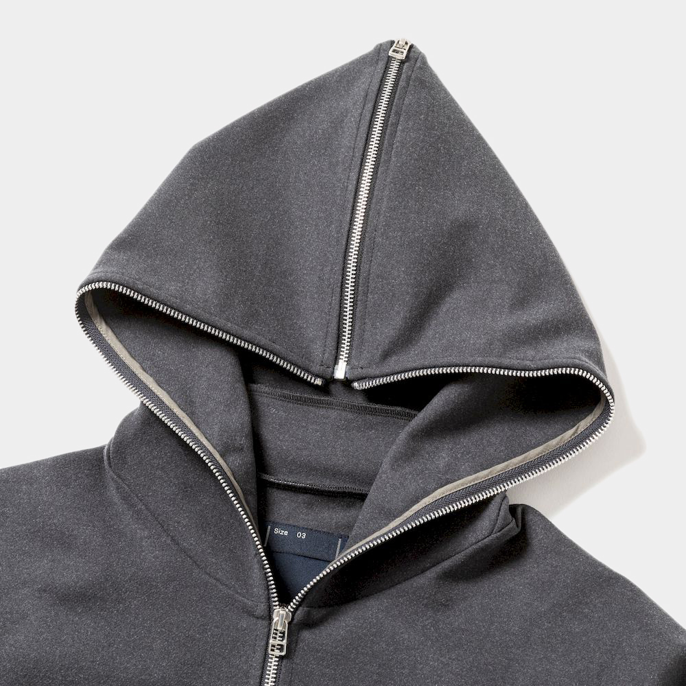 Comfort Dress Zip Hoodie/Charcoal