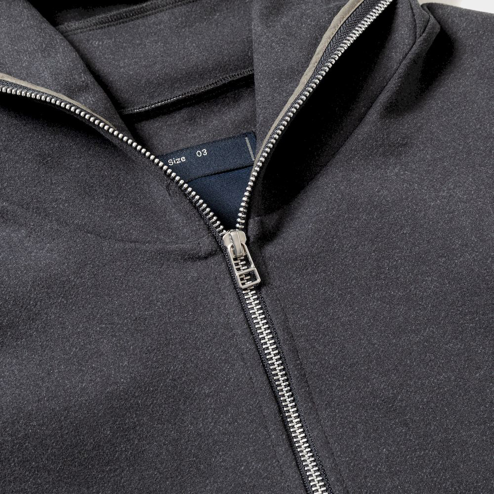 Comfort Dress Zip Hoodie/Charcoal