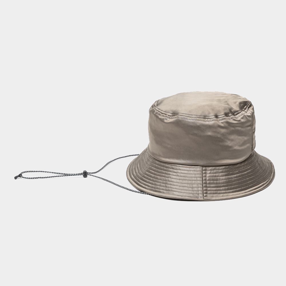 Dress Satin Adjustable Hat/Smoke Grey