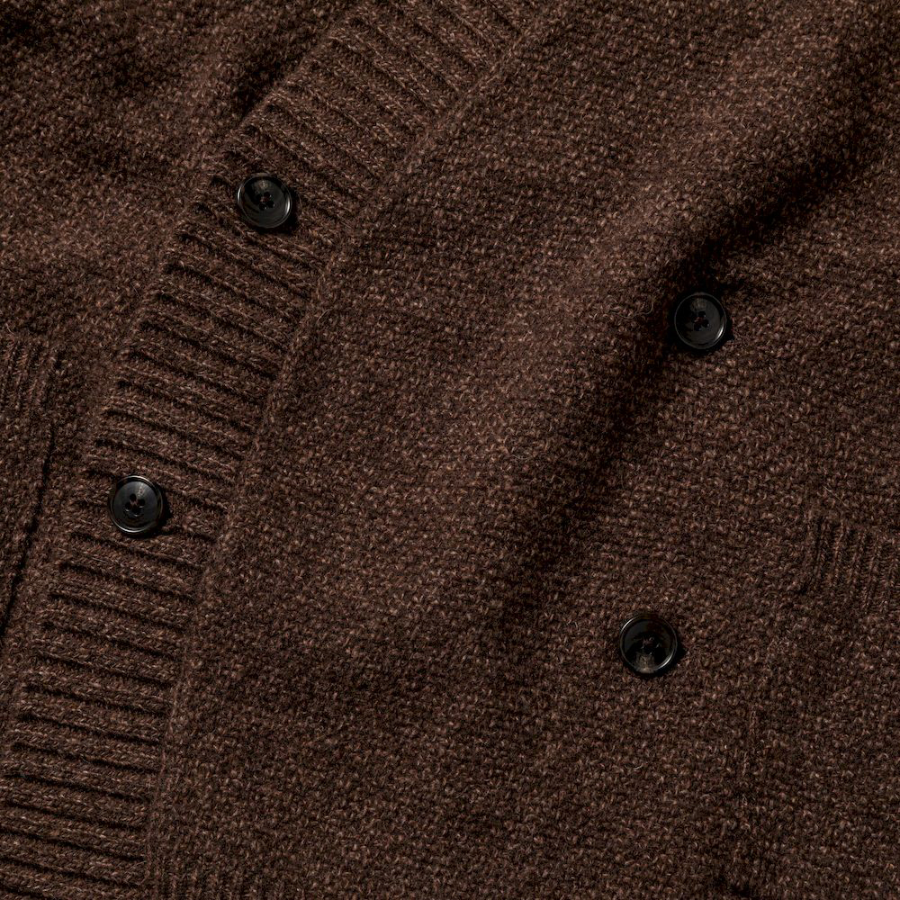 Double Knit Cardigan/Brown