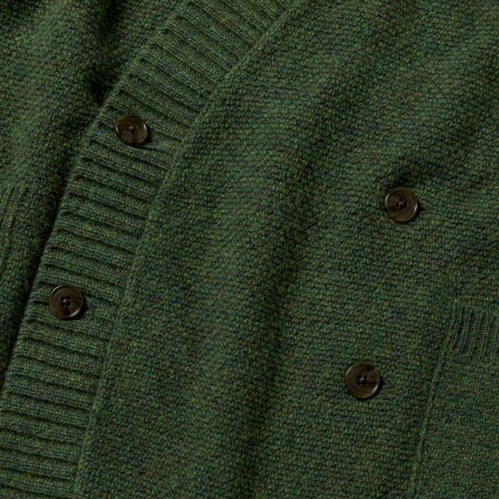 Double Knit Cardigan/Foliage Green