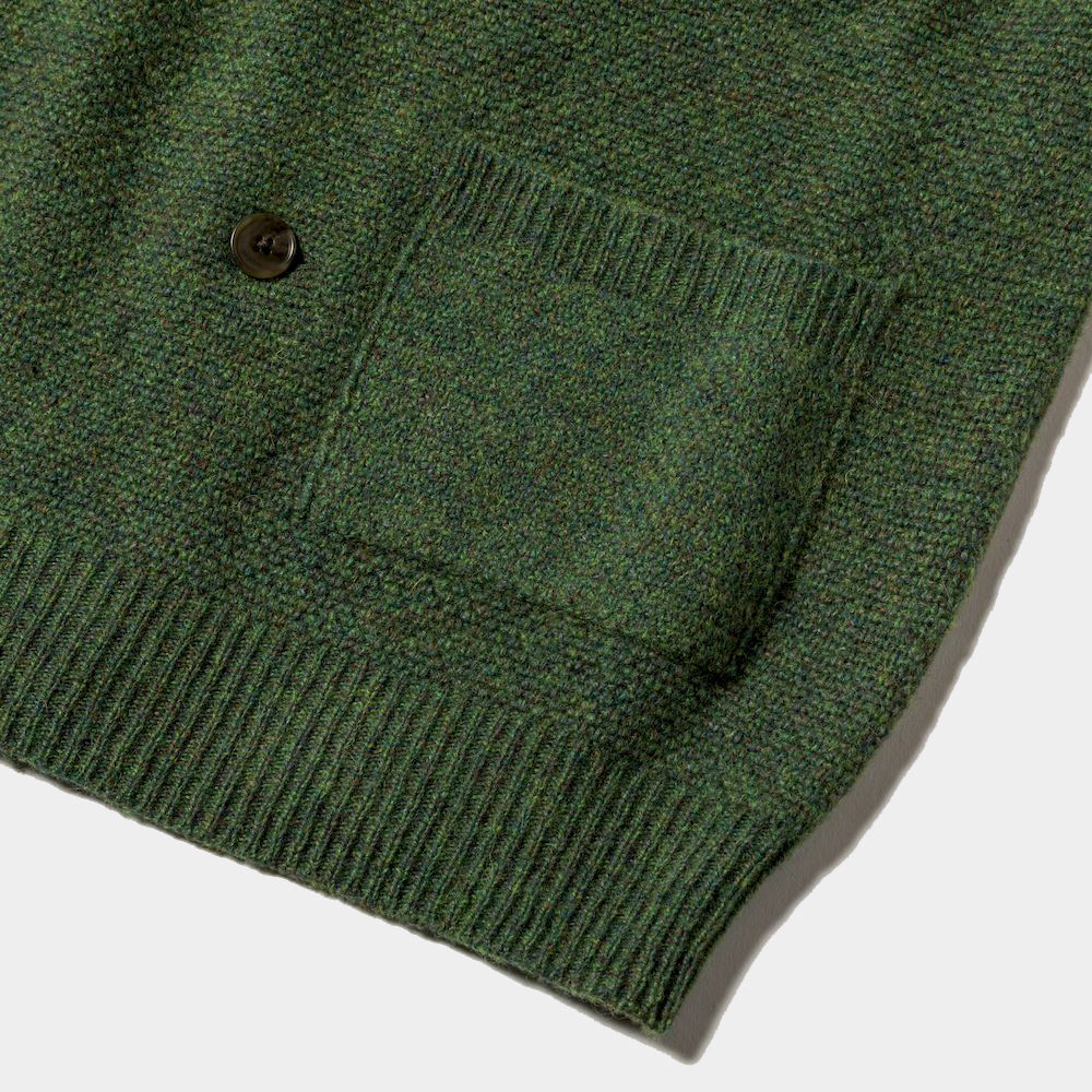 Double Knit Cardigan/Foliage Green