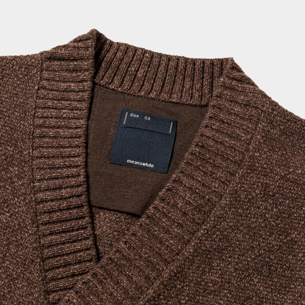 Double Knit Cardigan/Brown