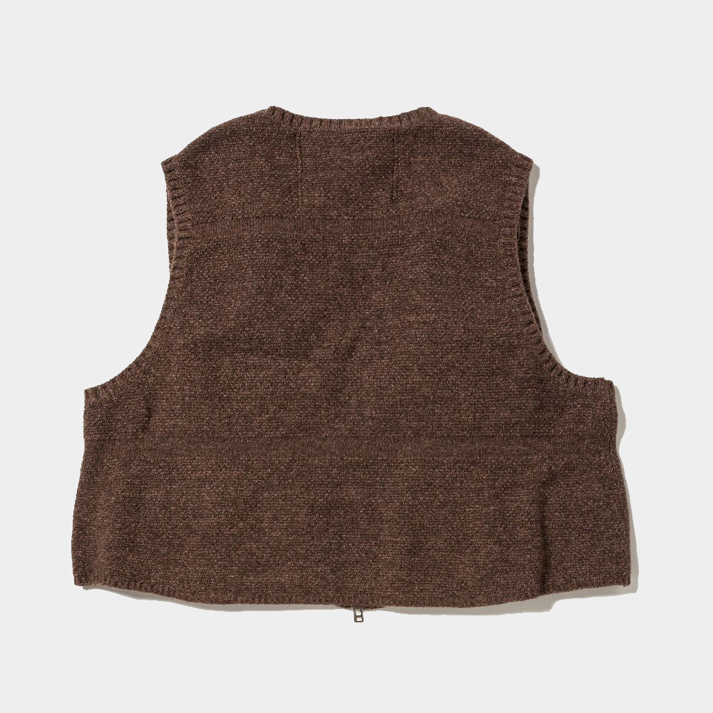 Knit Luggage Vest/Brown