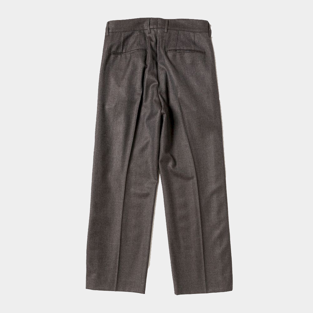 Side Zip Wool Slacks/Charcoal