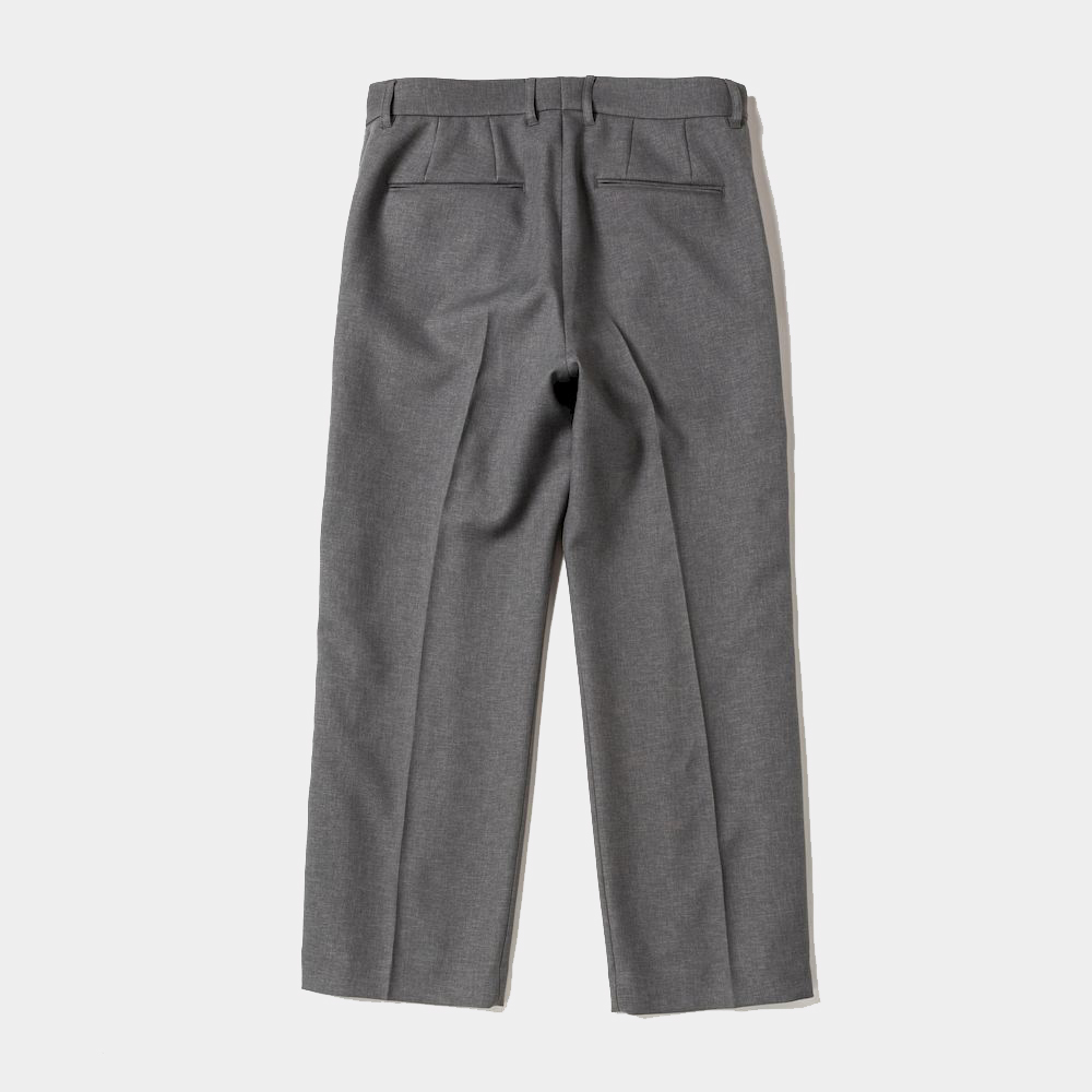 Side Zip Polyester Slacks/Grey