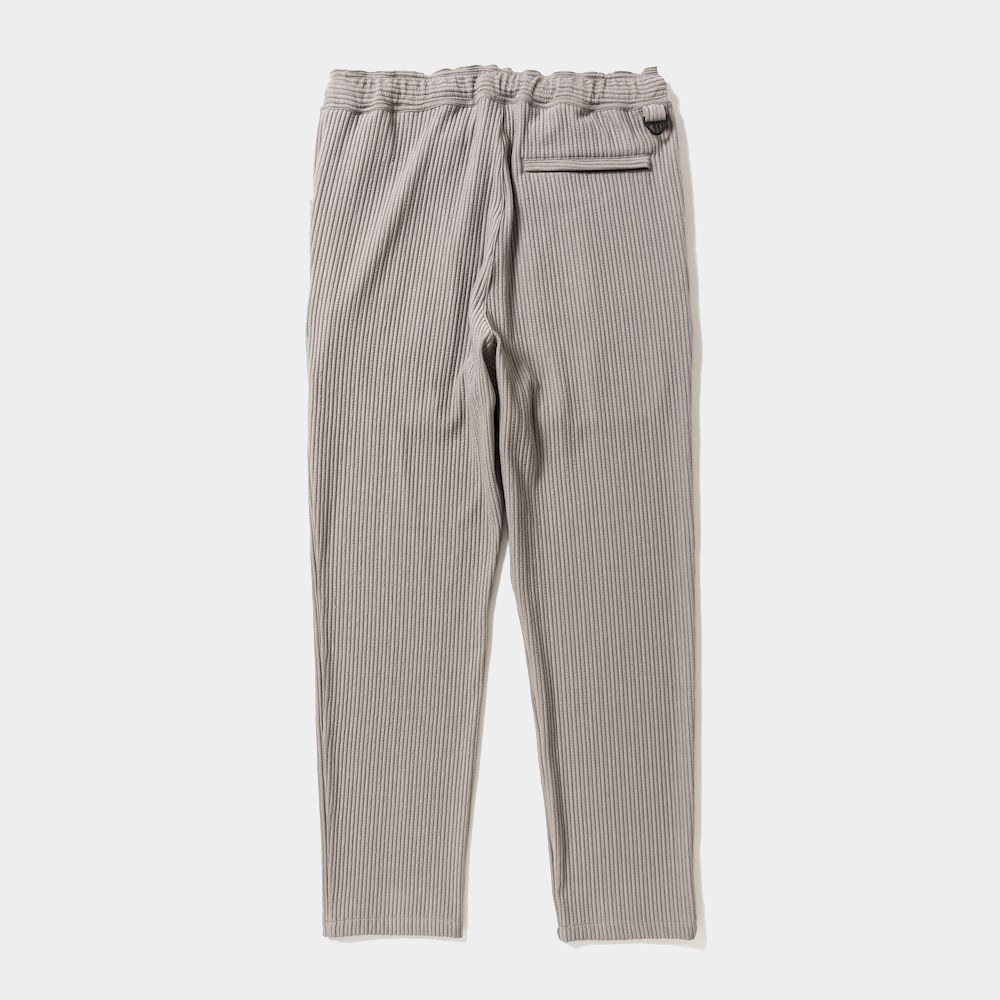 Uneven Fabric Slim Slacks/Grey