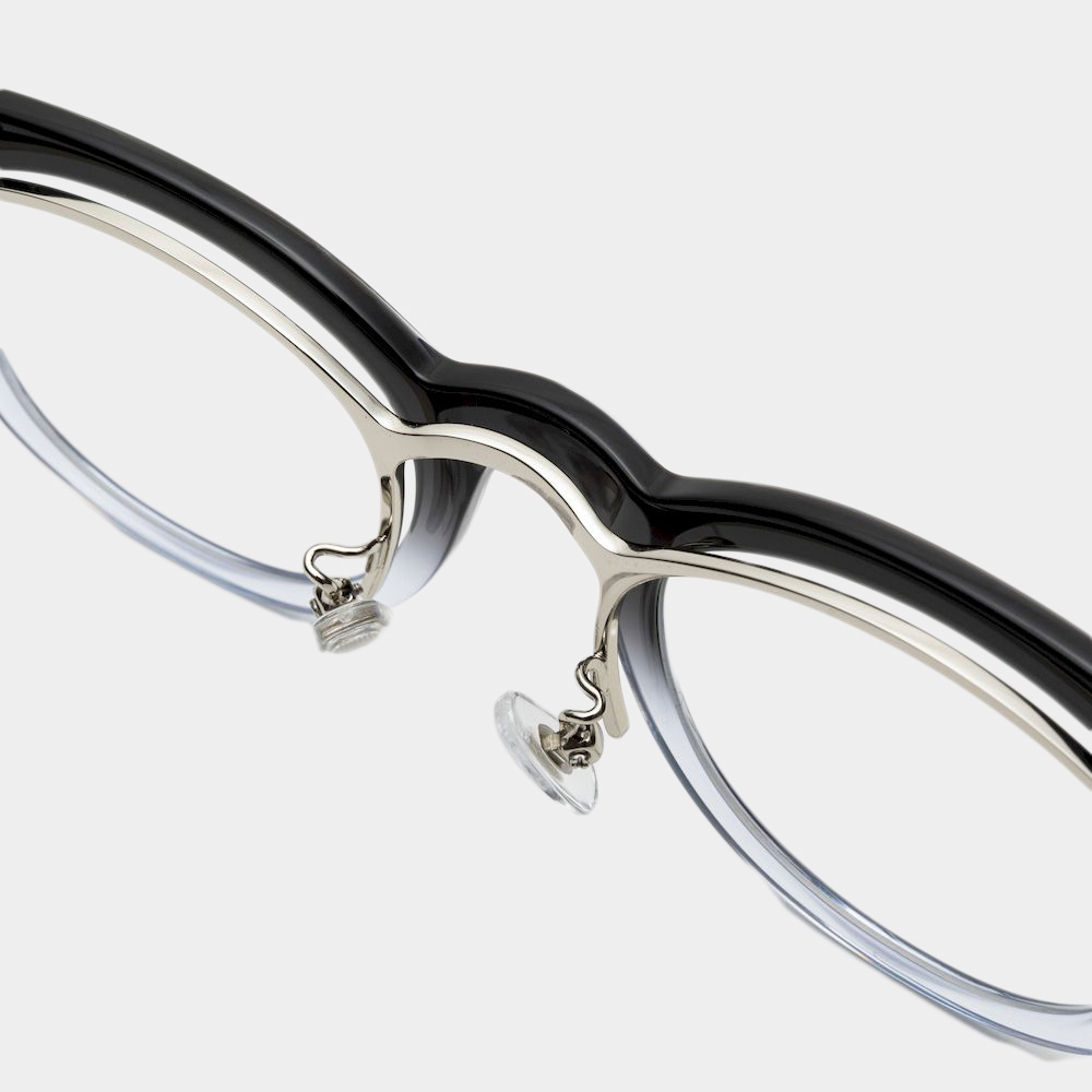 Flip-up Transition Color Glasses “Neutral Color”/Black/Clear×Grey