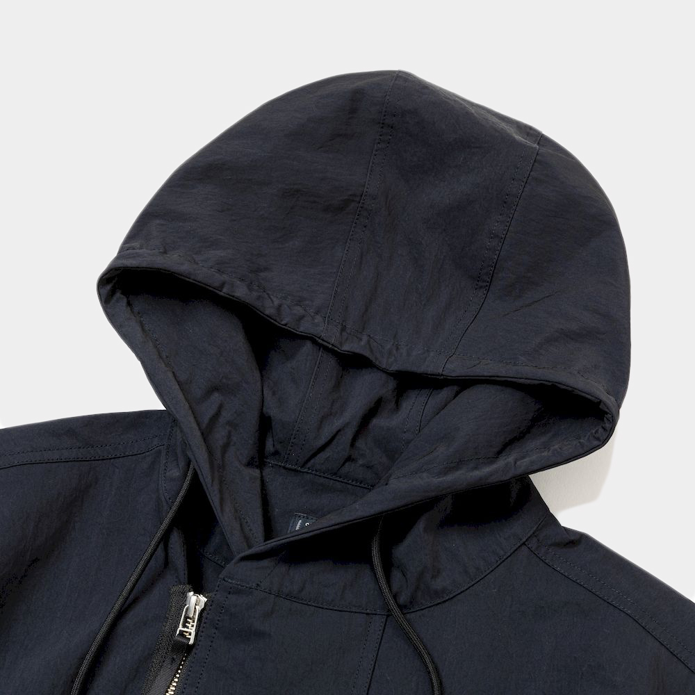 Dope Dyed Hooded Blouson/Off Black