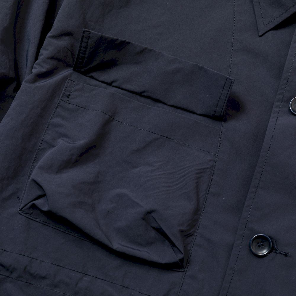 Paper Touch Feather Blouson/Navy