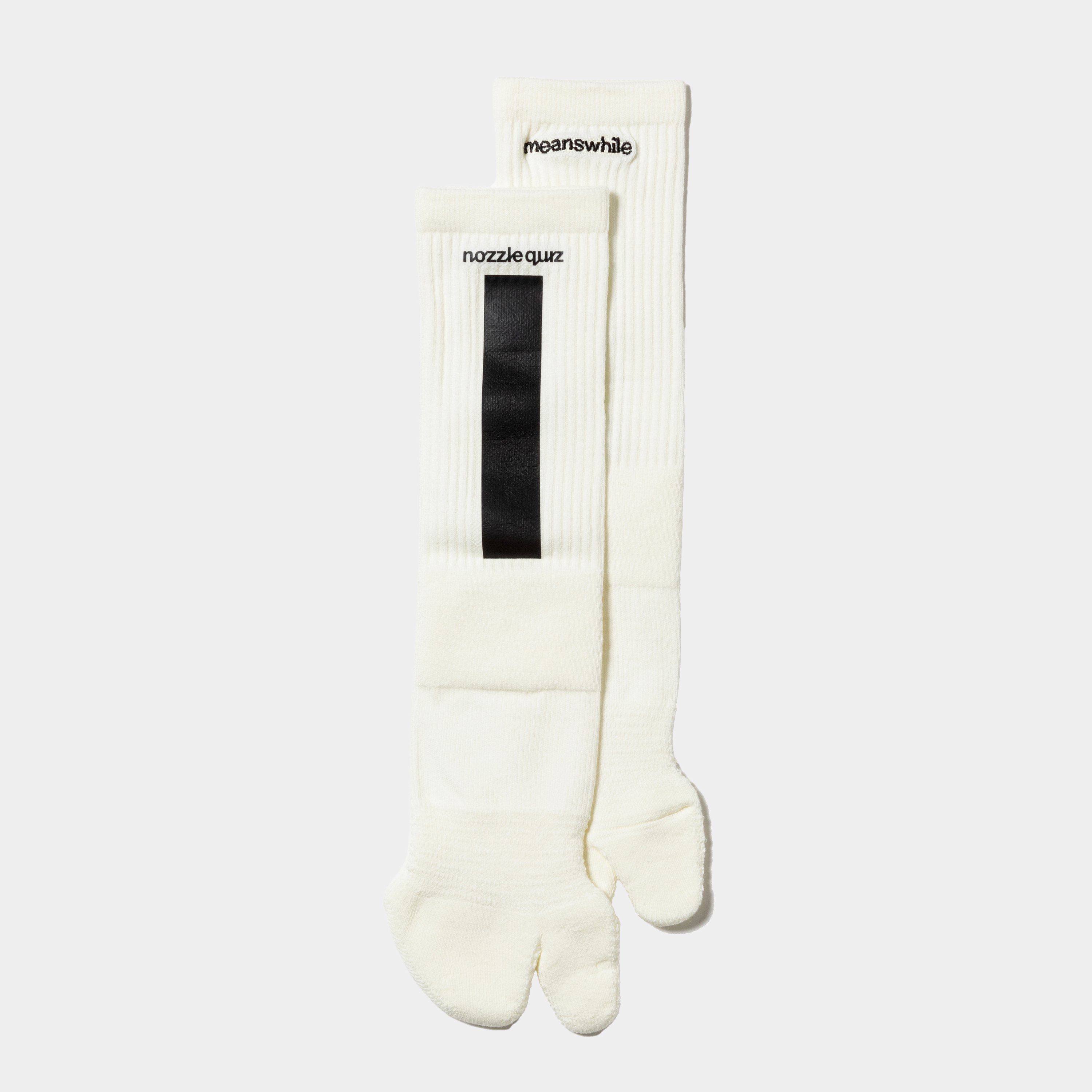 “Tabi” Tube Socks/Raw White