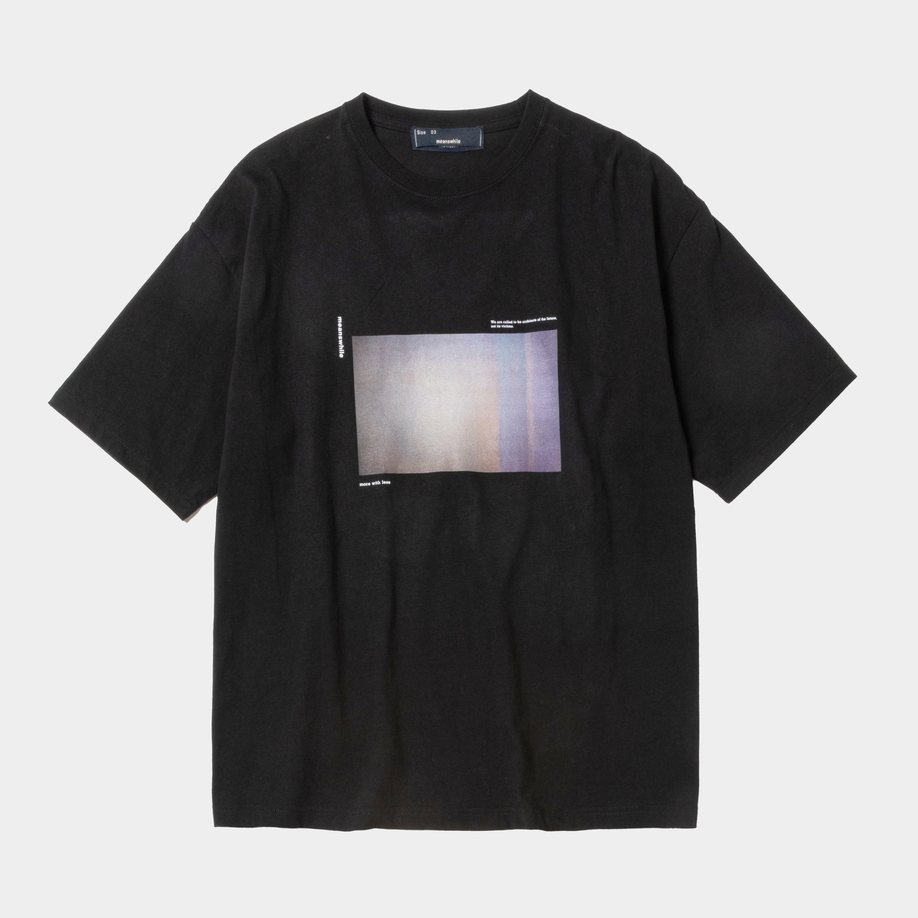 Abstract Photograph Tee/Off Black