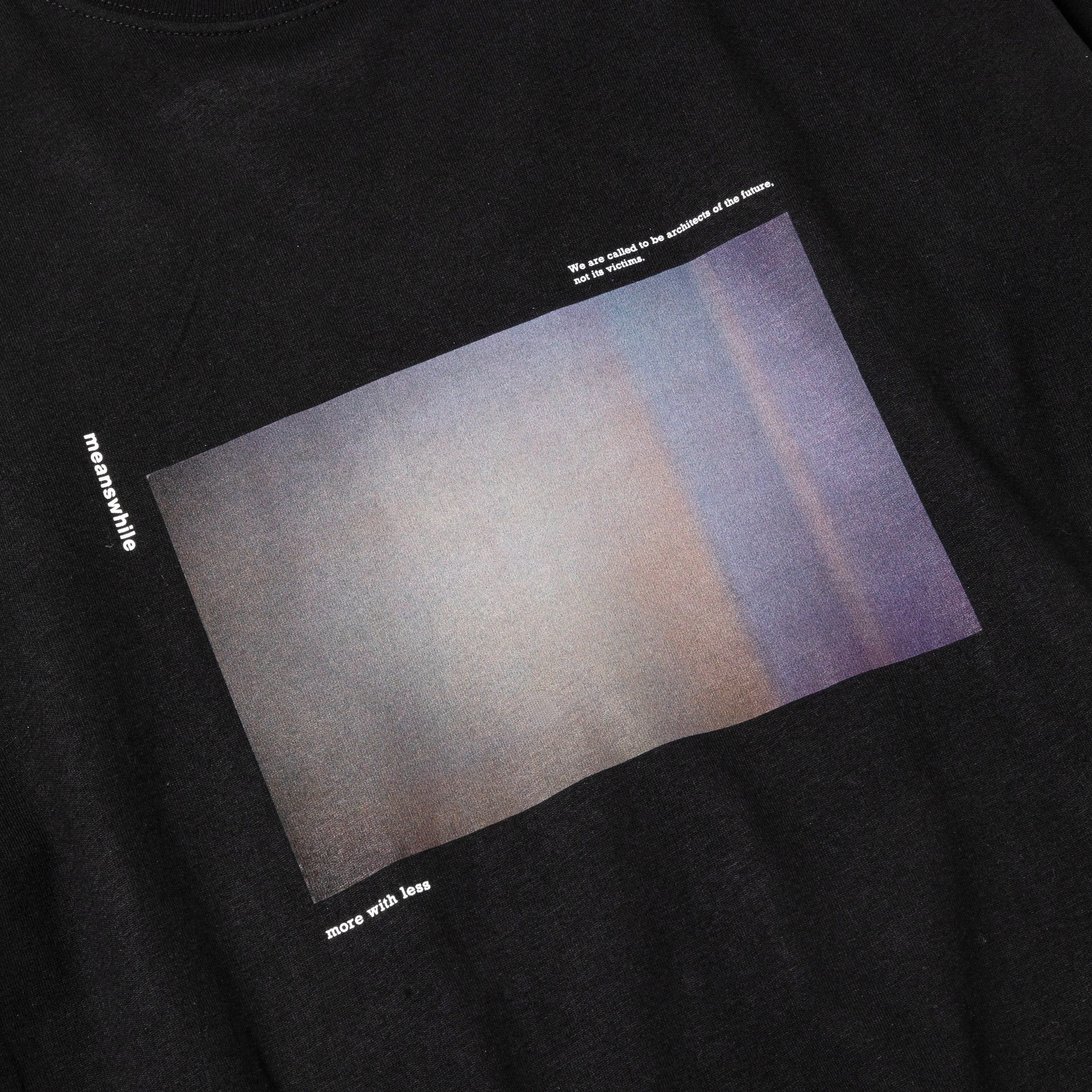 Abstract Photograph Tee/Off Black