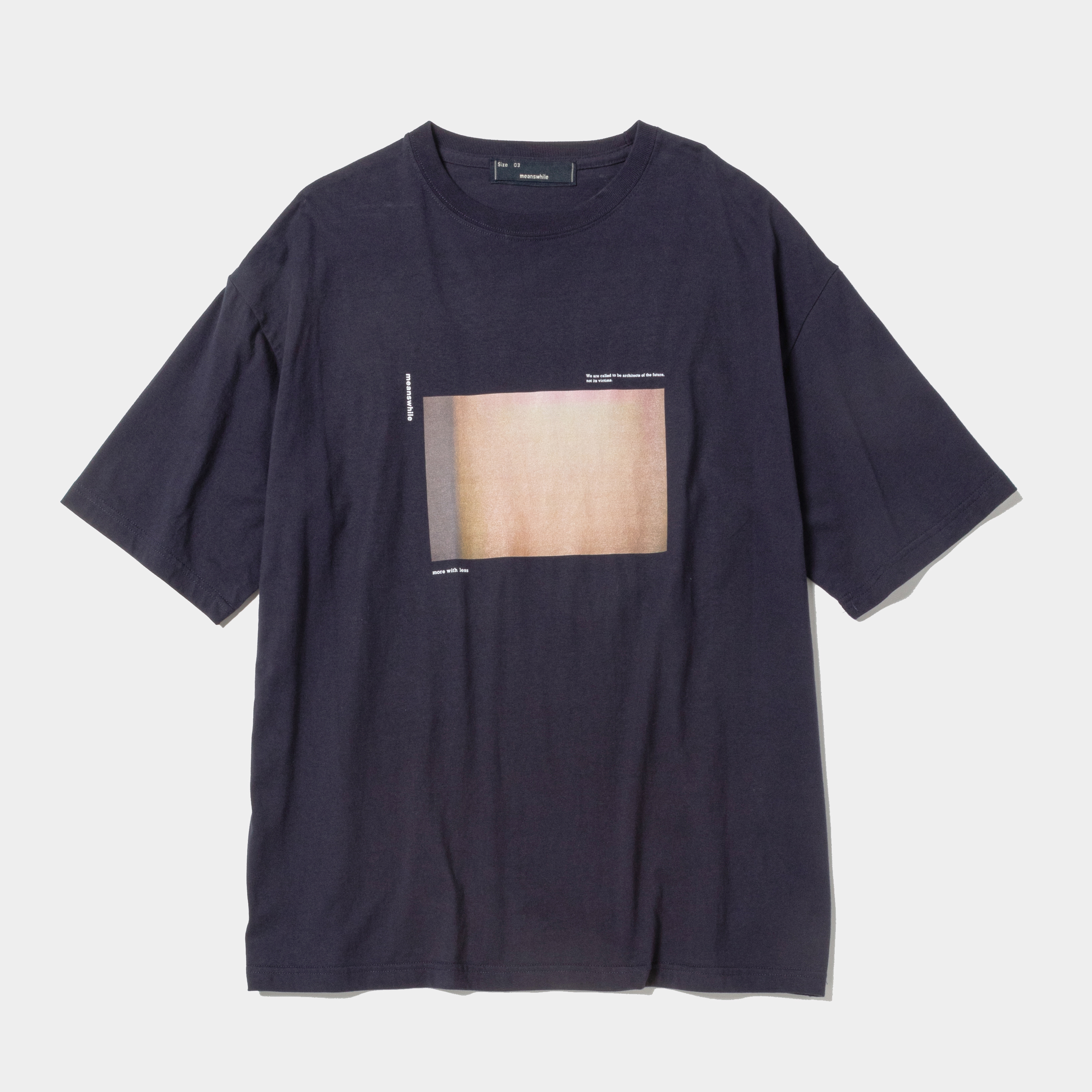 Abstract Photograph Tee/Dark Navy