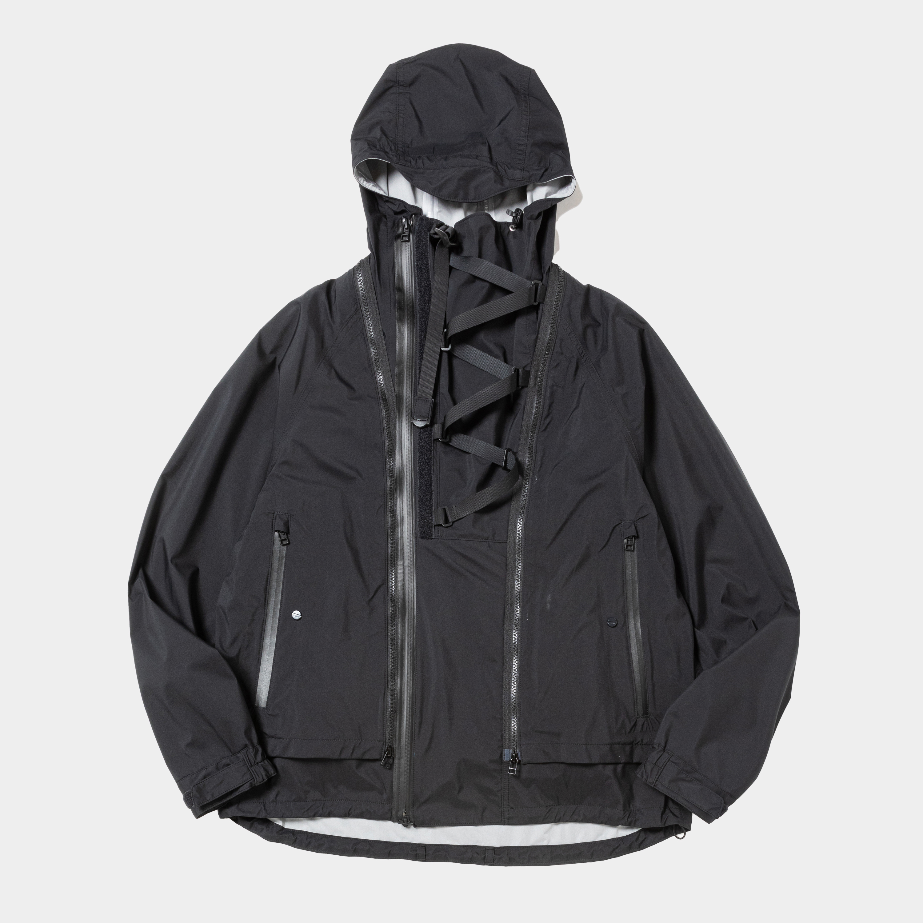 Air Circulation System Rain Jacket/Off Black