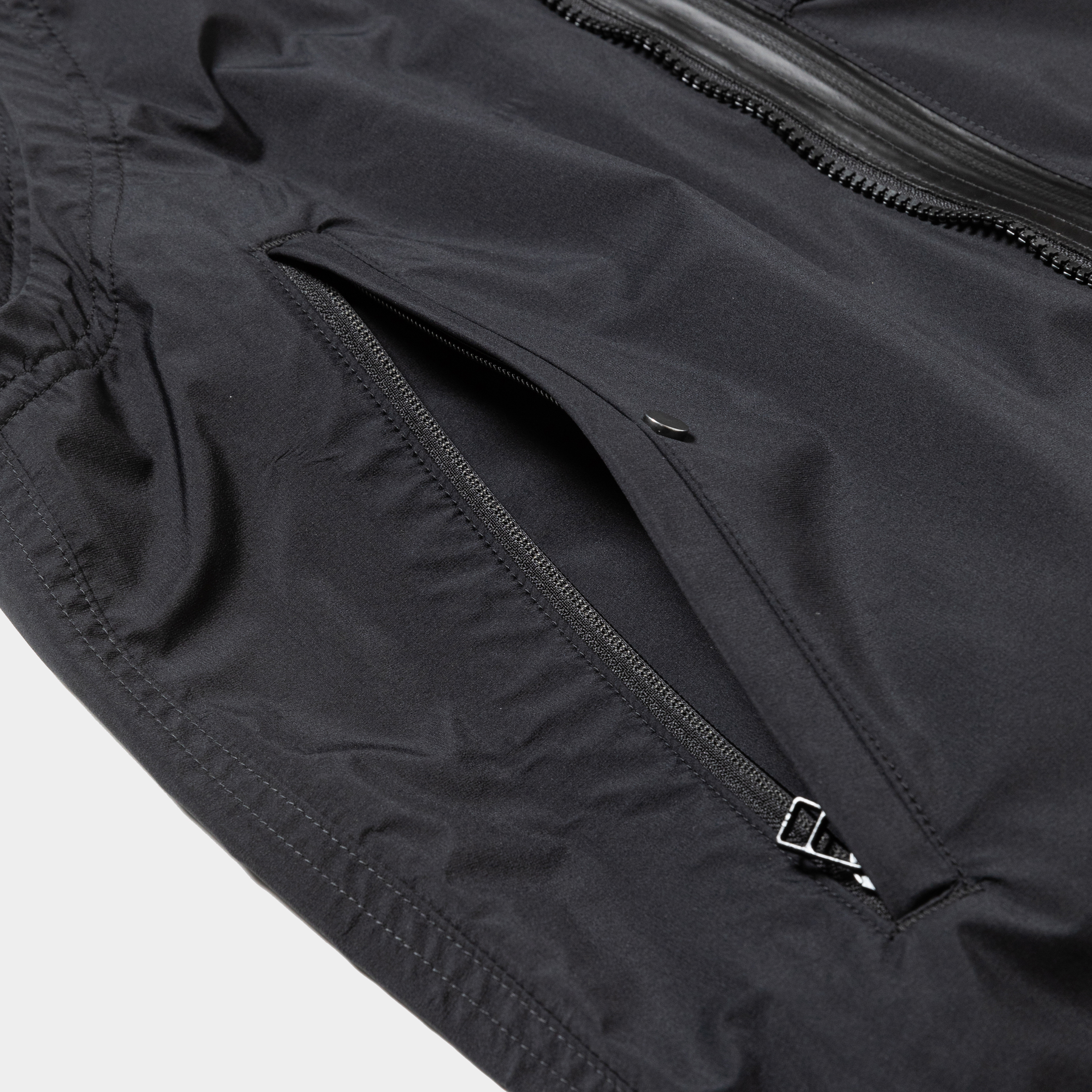 Air Circulation System Rain Jacket/Off Black