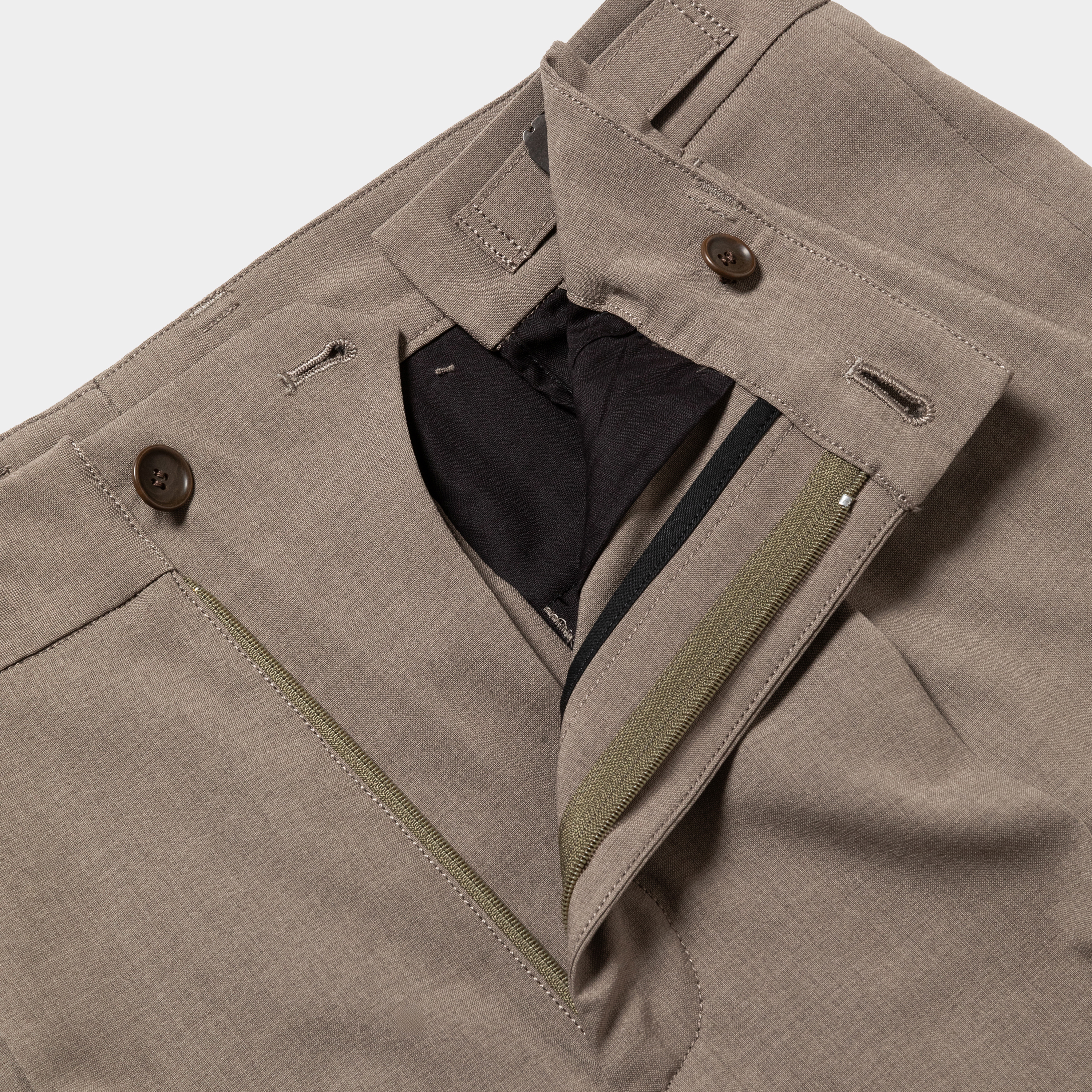 Adjustable Basic Slacks/Raw Umber