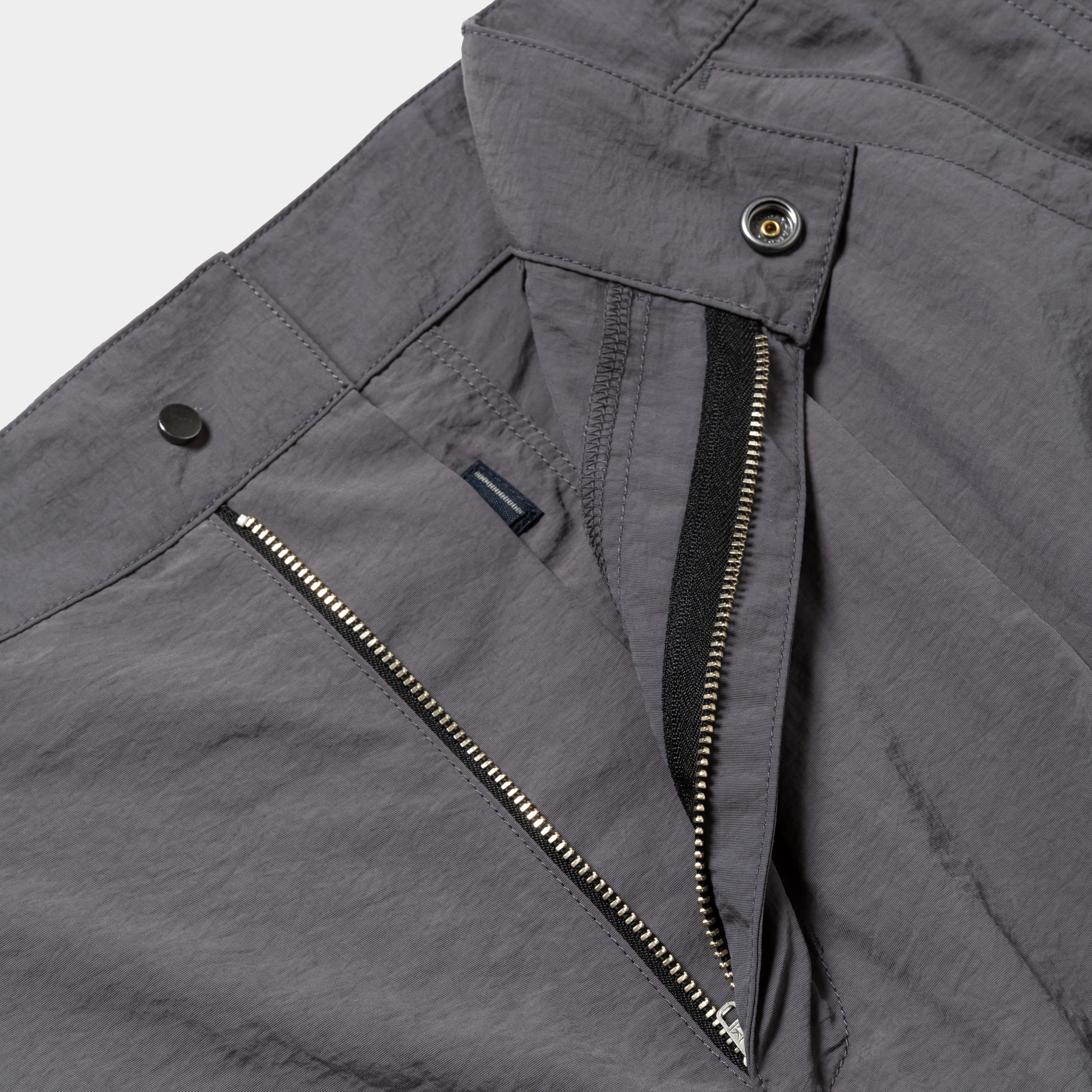 Nylon Luggage Cargo Shorts/Grey