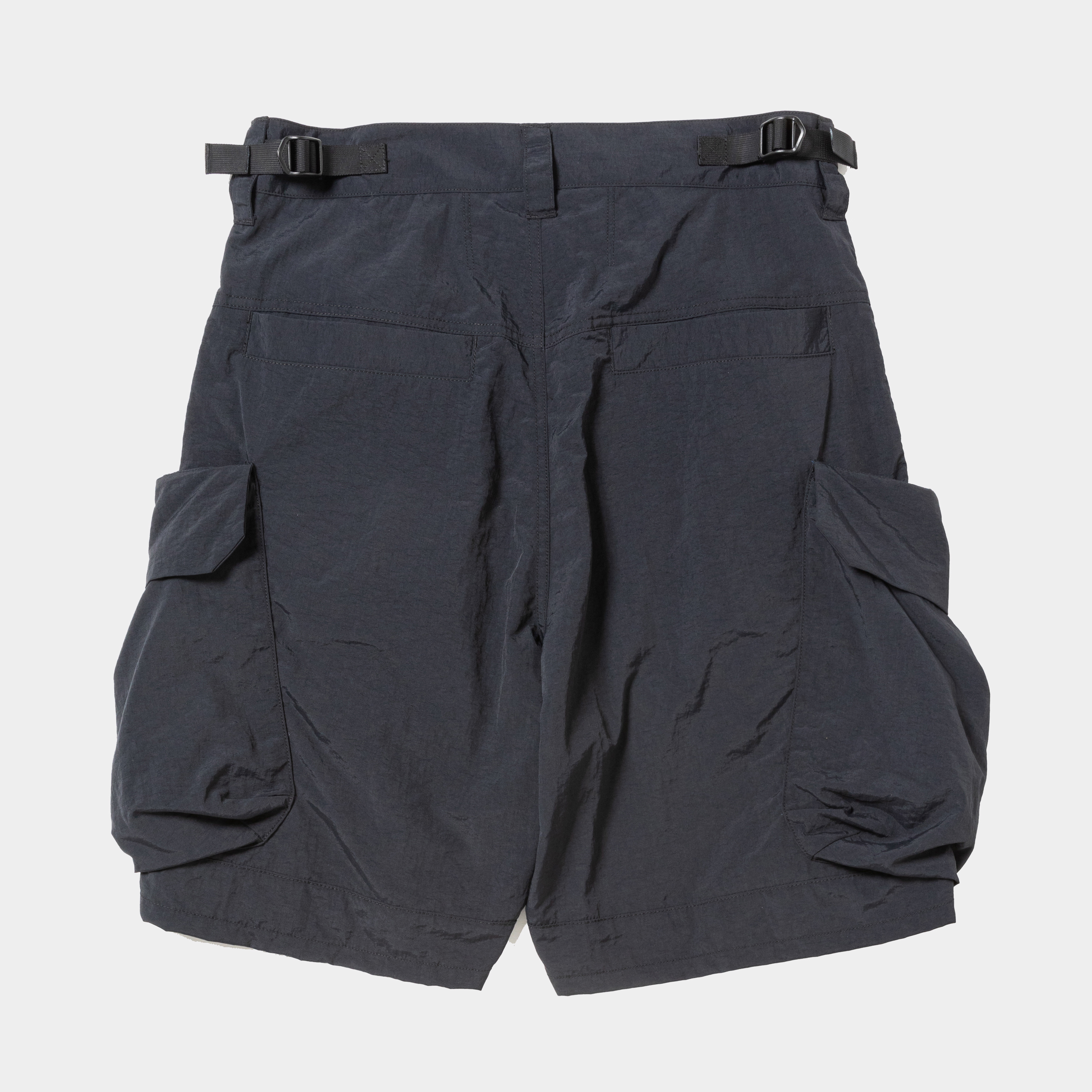 Nylon Luggage Cargo Shorts/Off Black