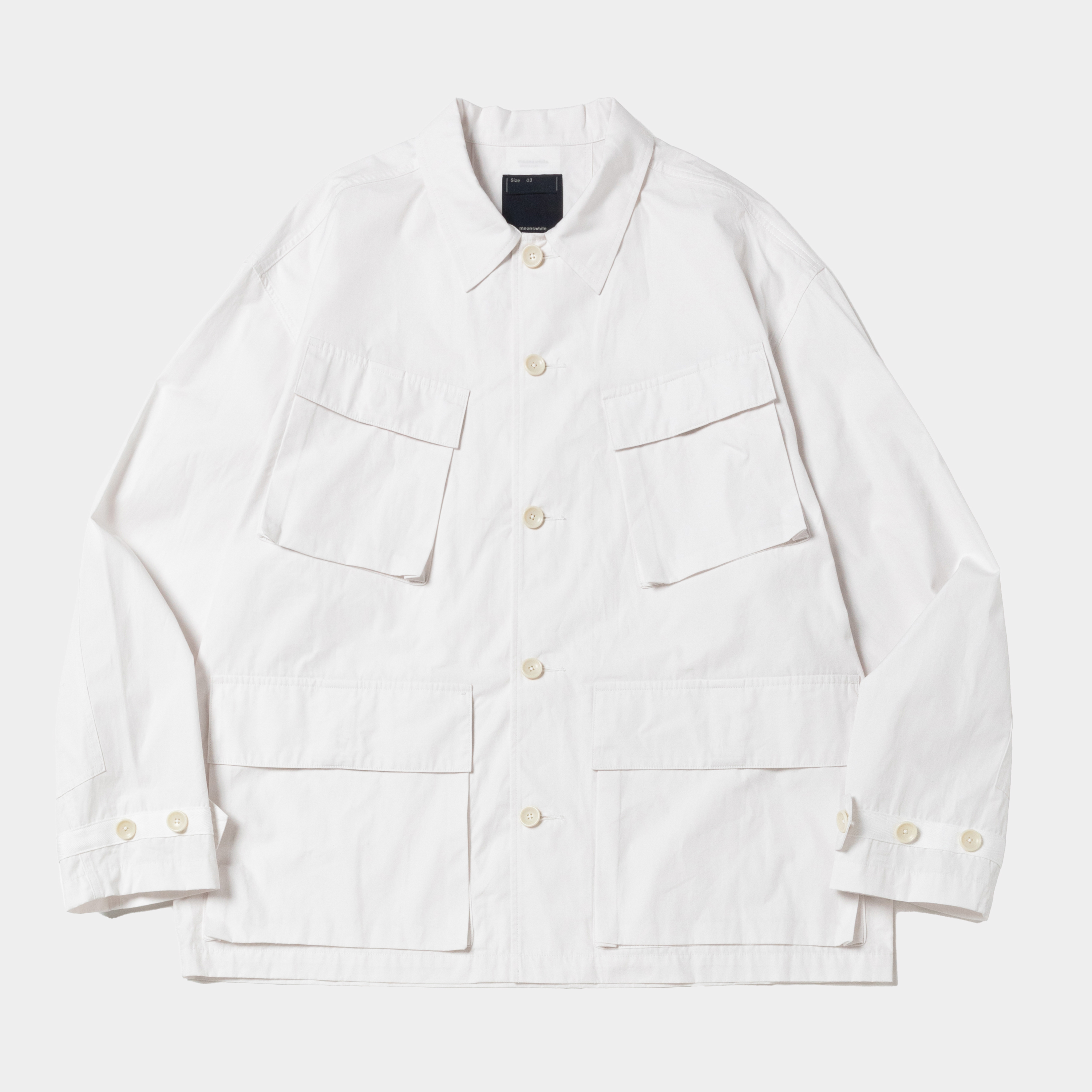 Trinity Chambray Fatigue Blouson/RGB White