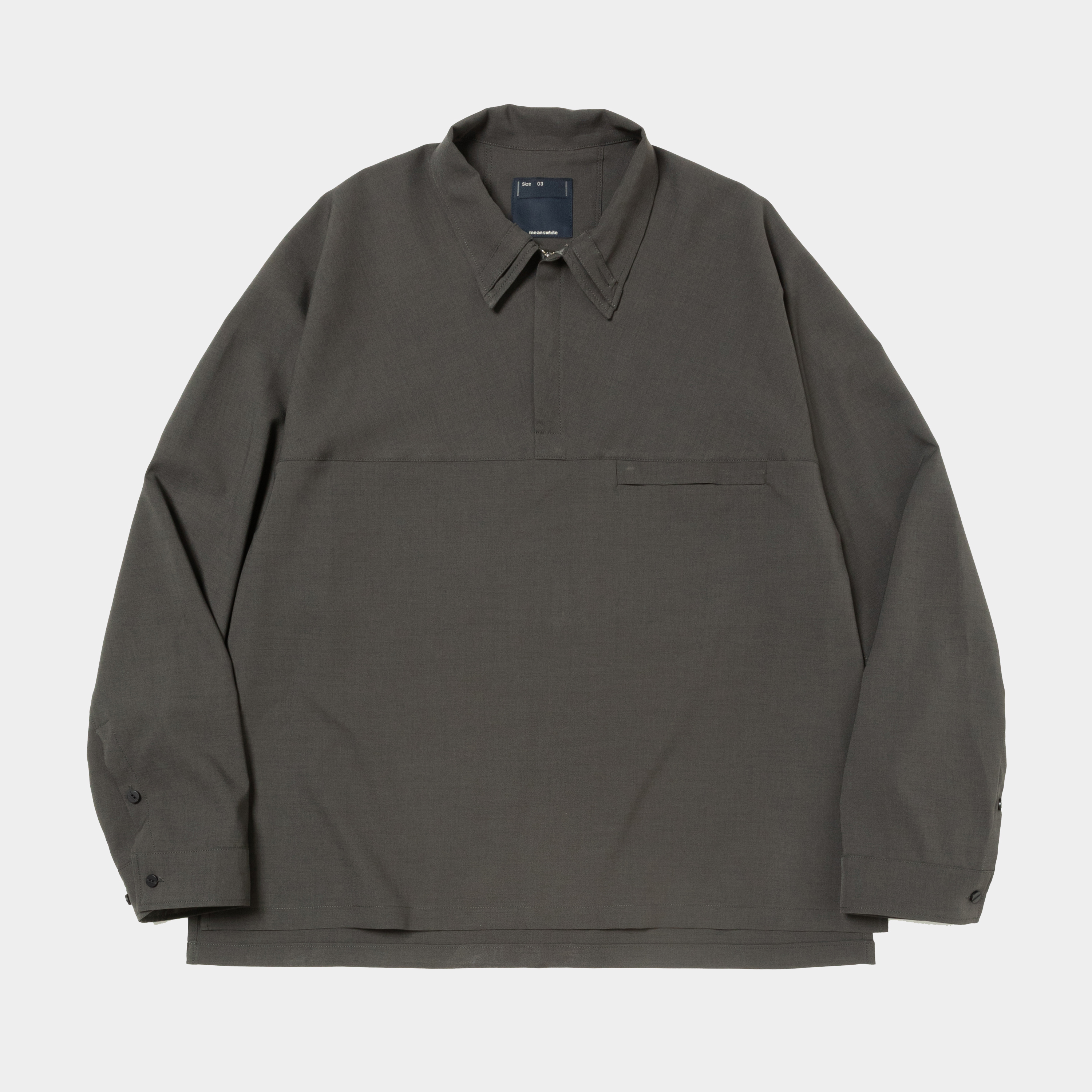 Half-zip Pullover SH/Charcoal