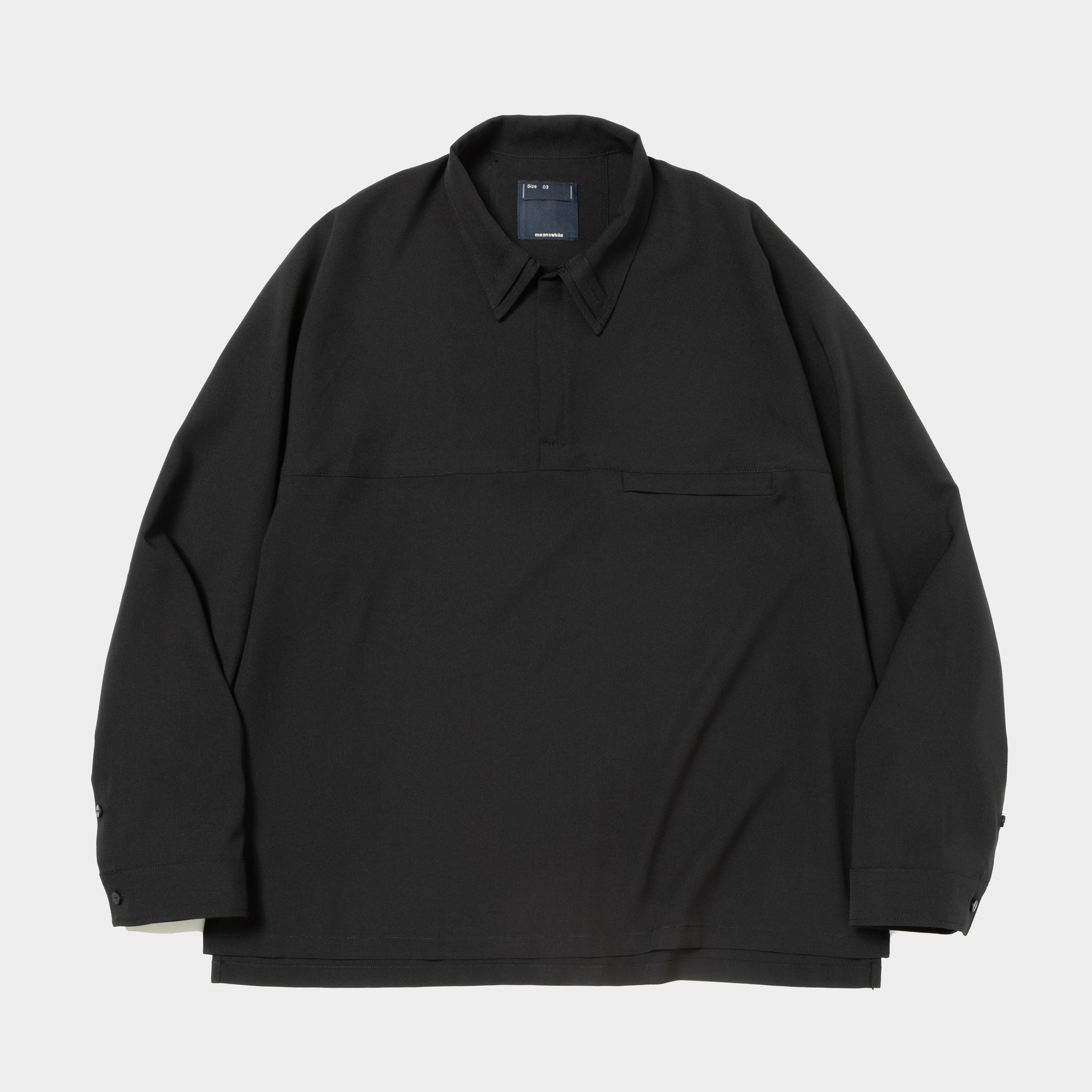 Half-zip Pullover SH/Off Black