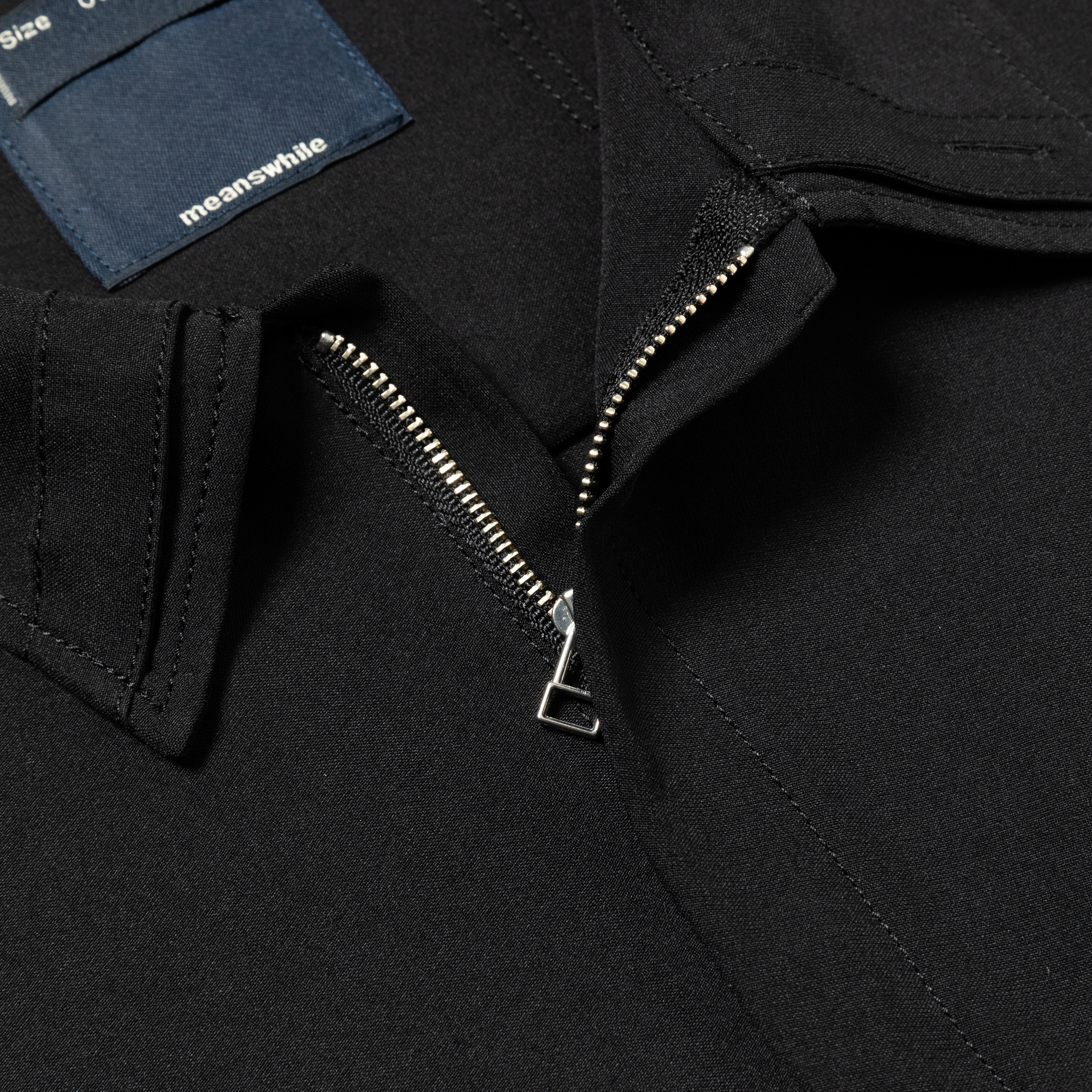 Half-zip Pullover SH/Off Black