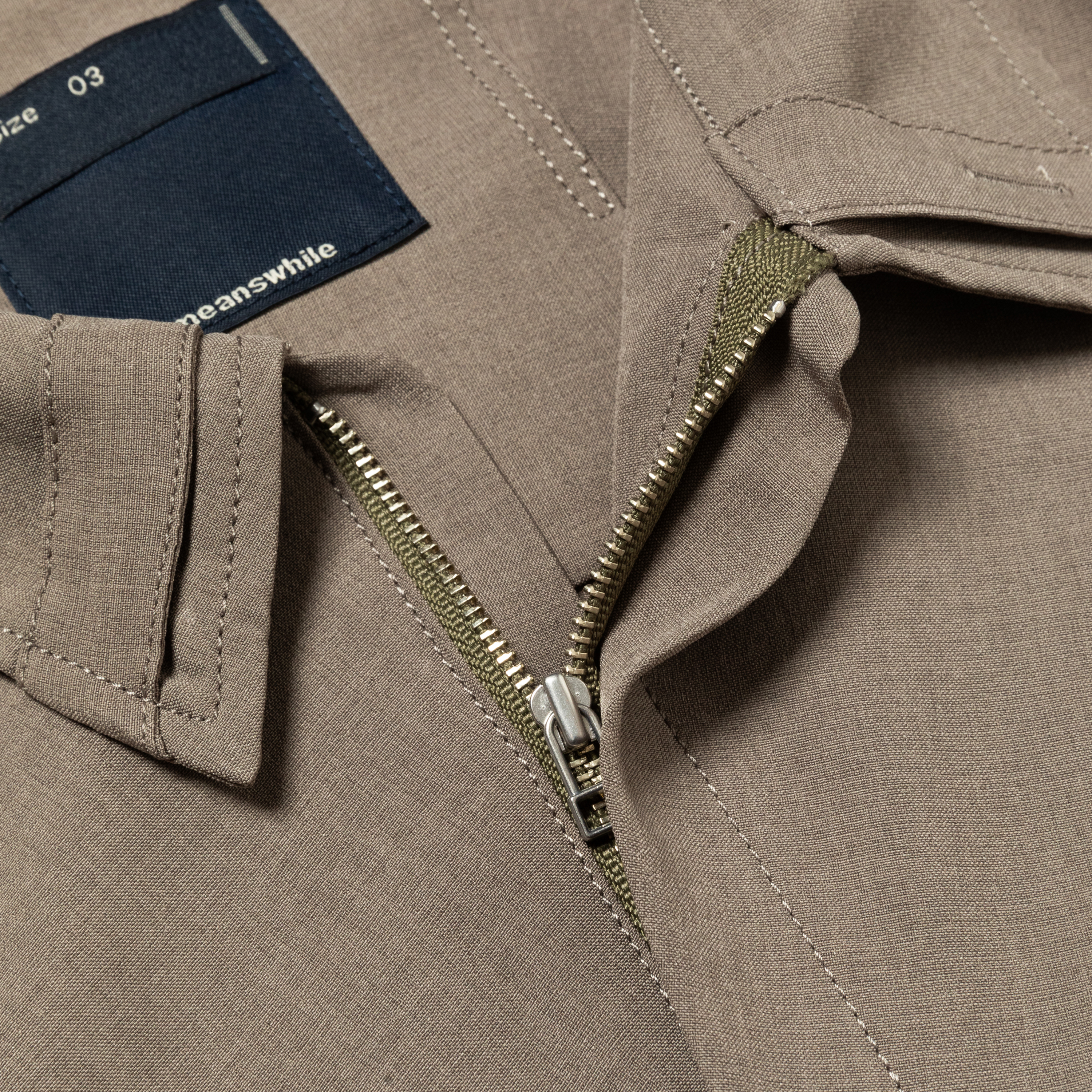 Half-zip Pullover SH/Raw Umber