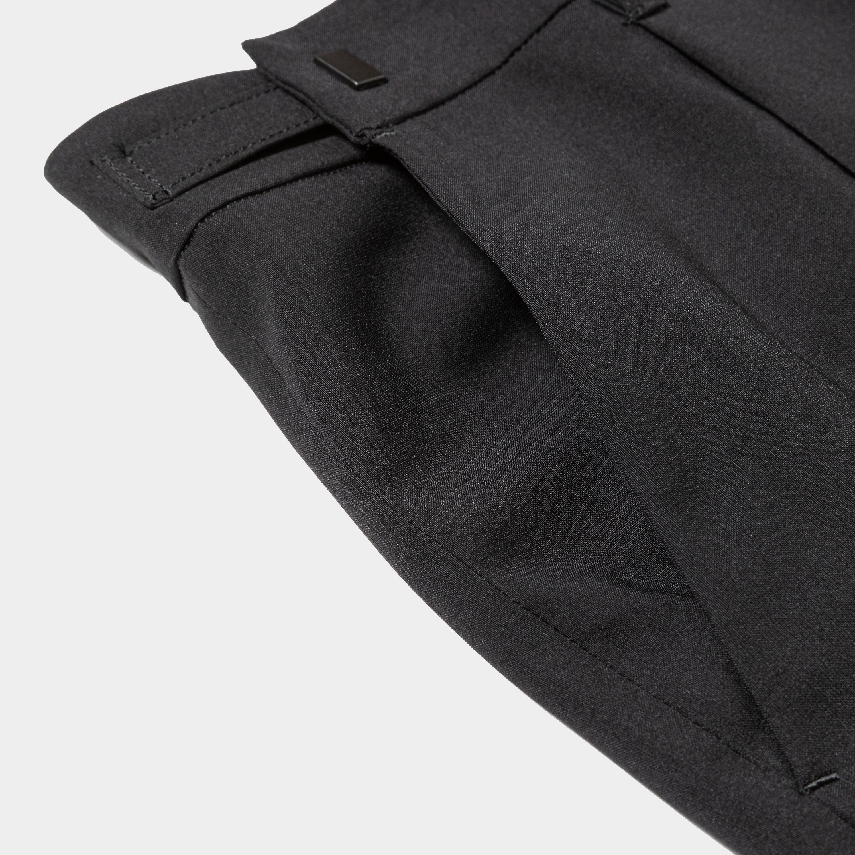 Adjustable Basic Slacks/Off Black