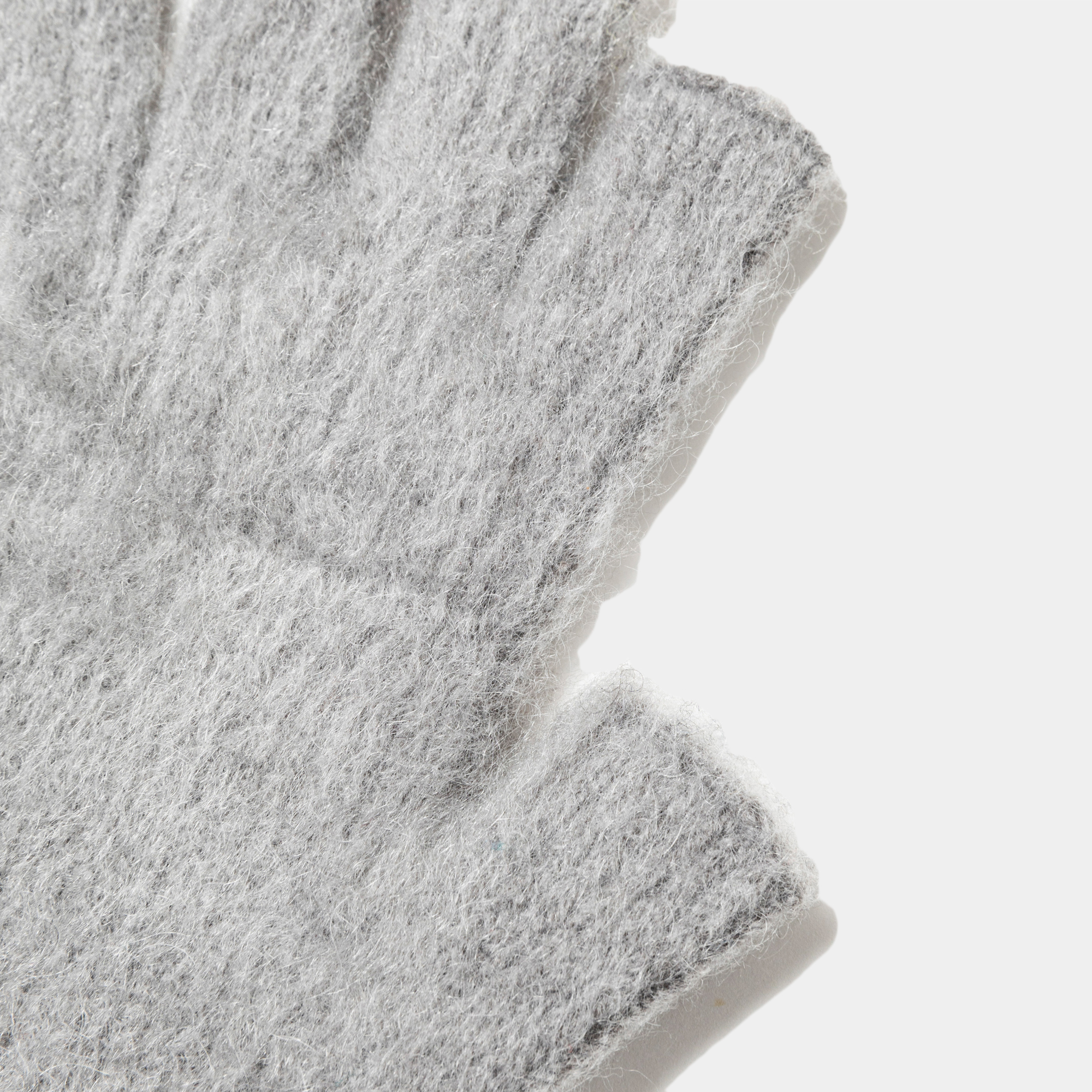 Mohair Knit Arm Warmer/Grey