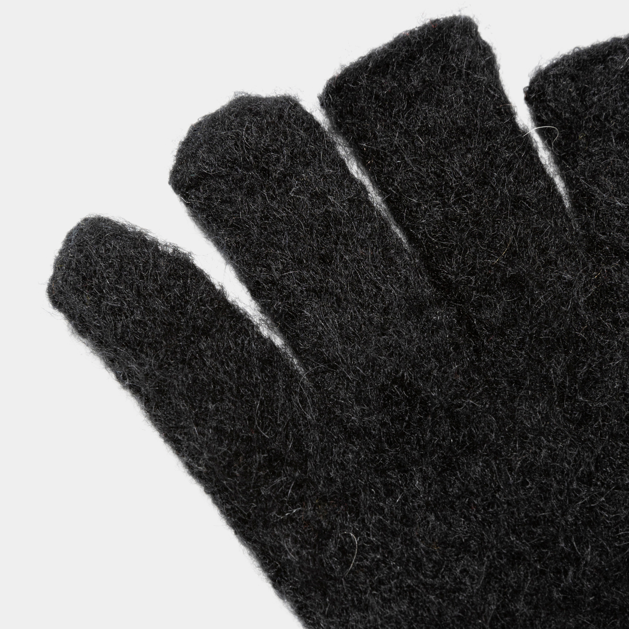 Mohair Knit Arm Warmer/Off Black