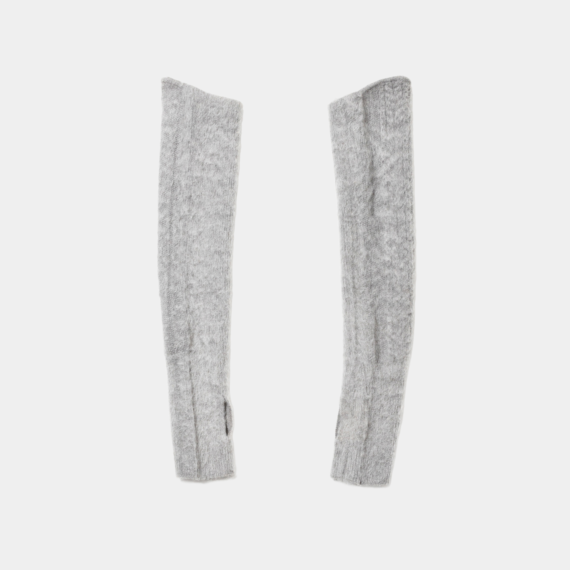 Mohair Knit Arm Sleeve/Grey