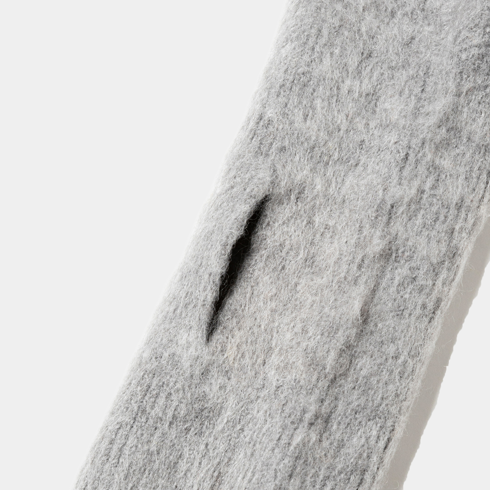 Mohair Knit Arm Sleeve/Grey